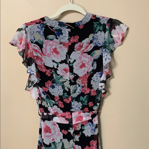 Floral Who What Wear Maxi Dress, size XS EUC - Picture 5 of 6